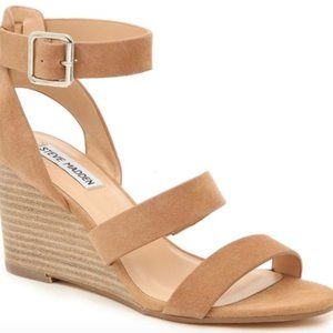 Steve Madden - Caley Nude Suede Wedge